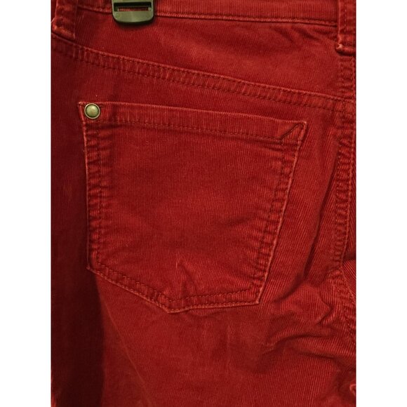 Women's Jessica Simpson Dark Red Forever Skinny Low Rise Corduroy Pants Size 30 - Picture 13 of 14